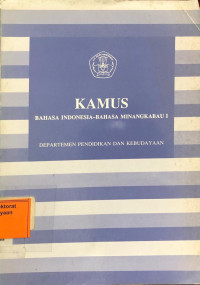 Kamus Bahasa Indonesia - Bahasa Minangkabau II