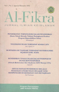 Al-Fikra : Jurnal Ilmiah Keislaman