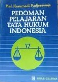 Image of Pedoman Pelajaran Tata Hukum Indonesia