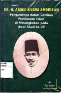 Pengaruhnya dalam Gerakan Pembaruan Islam di Minangkabau pada Awal Abad ke-20