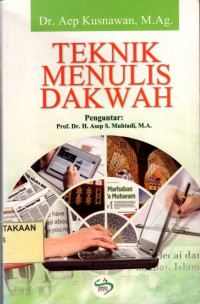 Teknik Menulis Dakwah.--