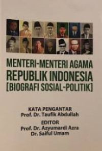 Menteri-Menteri Agama Republik Indonesia (Biografi Sosial-Politik)