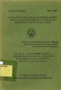 Efektifitas Pelaksanaan Kurikulum Muatan Lokal di MAS Al- Fatah Palembang