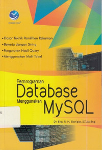 Pemprograman Database Menggunakan MYSQL
