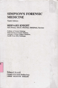 Simpson's forensic medicine.--