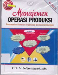 Manajemen Operasi Produksi Pencapaian Sasaran Organisasi Berkesinambungan