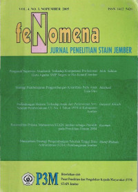Fenomena: Jurnal Penelitian STAIN Jember