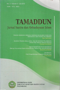 Tamaddun: Jurnal Sastra dan Kebudayaan Islam