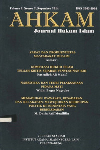 Ahkam : Jurnal hukum Islam