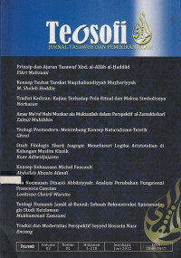 Teosofi : Jurnal Tasawuf dan Pemikiran Islam