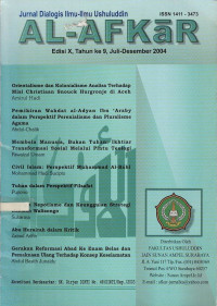 Al-Afkar : Jurnal Dialogis Ilmu-ilmu Ushuluddin