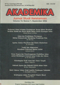 Akademika : Jurnal Studi Keislaman