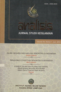 Analisis : Jurnal Studi Islam