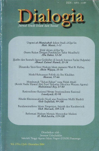 Dialogia : Jurnal Studi Islam dan Sosial