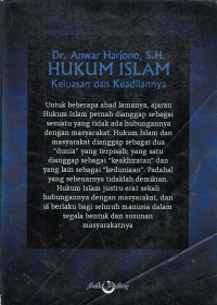 Hukum Islam Keluasan dan Keadilannya.--