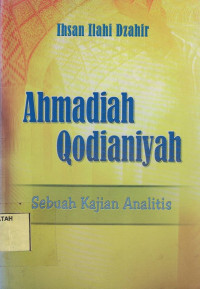 Ahmadiyah  Qodaniyah : Sebuah Kajian Analalitis