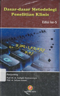 Dasar-Dasar Metodologi Penelitian Klinis