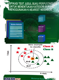 Klasifikasi Text Judul Buku Perpustakaan Untuk Menentukan Kategori Buku Menggunakan K-Nearest Neighbor