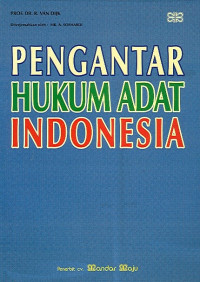 Pengantar Ilmu Hukum Adat Indonesia