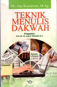 Teknik Menulis Dakwah.--