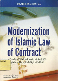 Modernization of Islamic Law of Contract.--