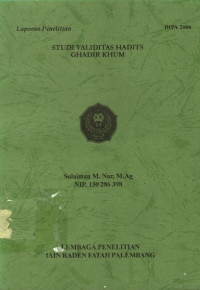 STUDI VALIDITAS HADITS GHADIR KHUM.--
