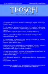 Teosofi: Jurnal Tasawuf dan Pemikiran Islam