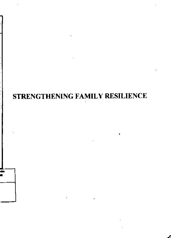 Strengthening Family Resilience
